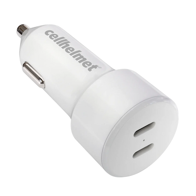 20W Dual Car Charger - Type C (TOTAL 40W OUTPUT) (CellHelmet)