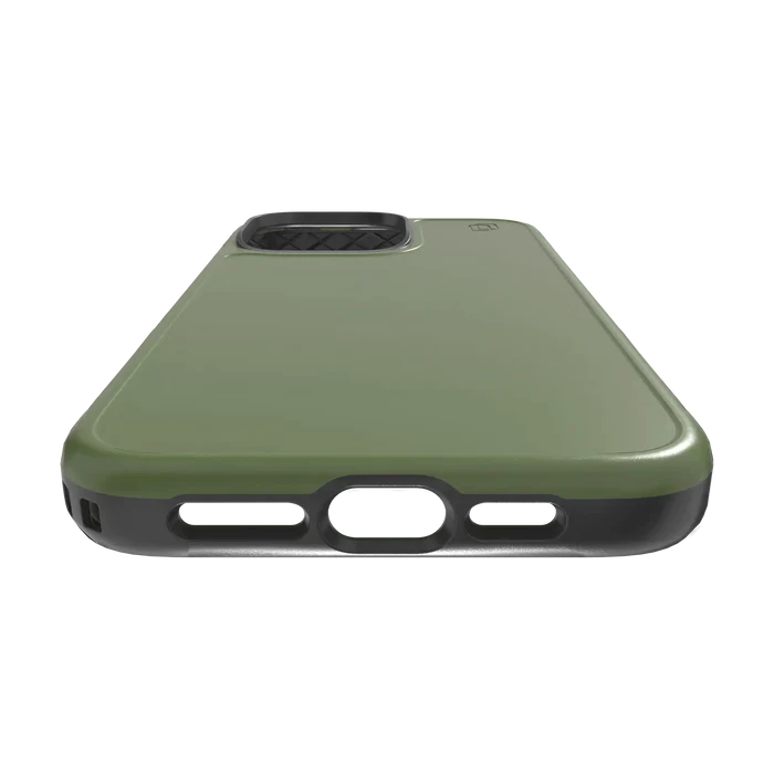 COQUE MAGSAFE® ABSORBANT LES CHOCS POUR APPLE IPHONE 15 PRO MAX | VERT OLIVE | SÉRIE FORTITUDE