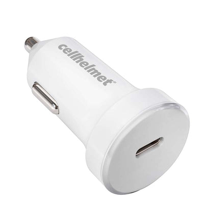 Cellhelmet 25W PD USB C Car Charger (White)