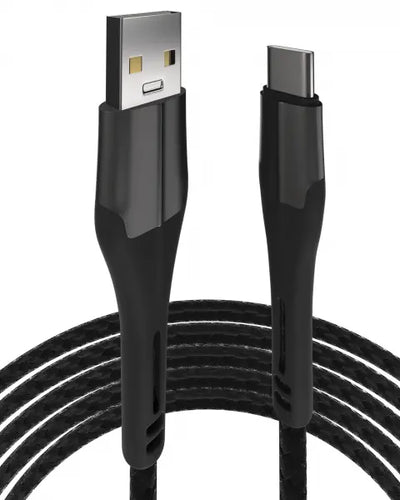 USB Type A to Type C Cable (Gun Metal) AmpSentrix